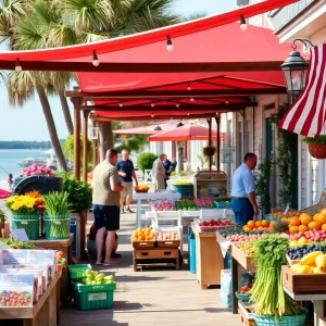 Scenic view of Coastal Georgia and South Carolina's Lowcountry with farmers' markets and coastal waters