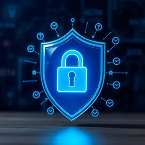 Illustration representing data protection and privacy policies.