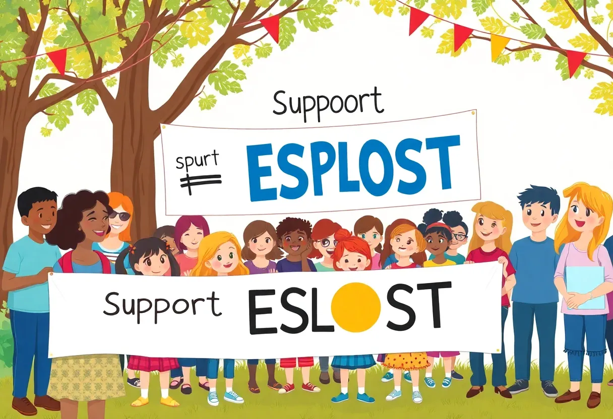 Community gathering supporting ESPLOST 5 for educational funding