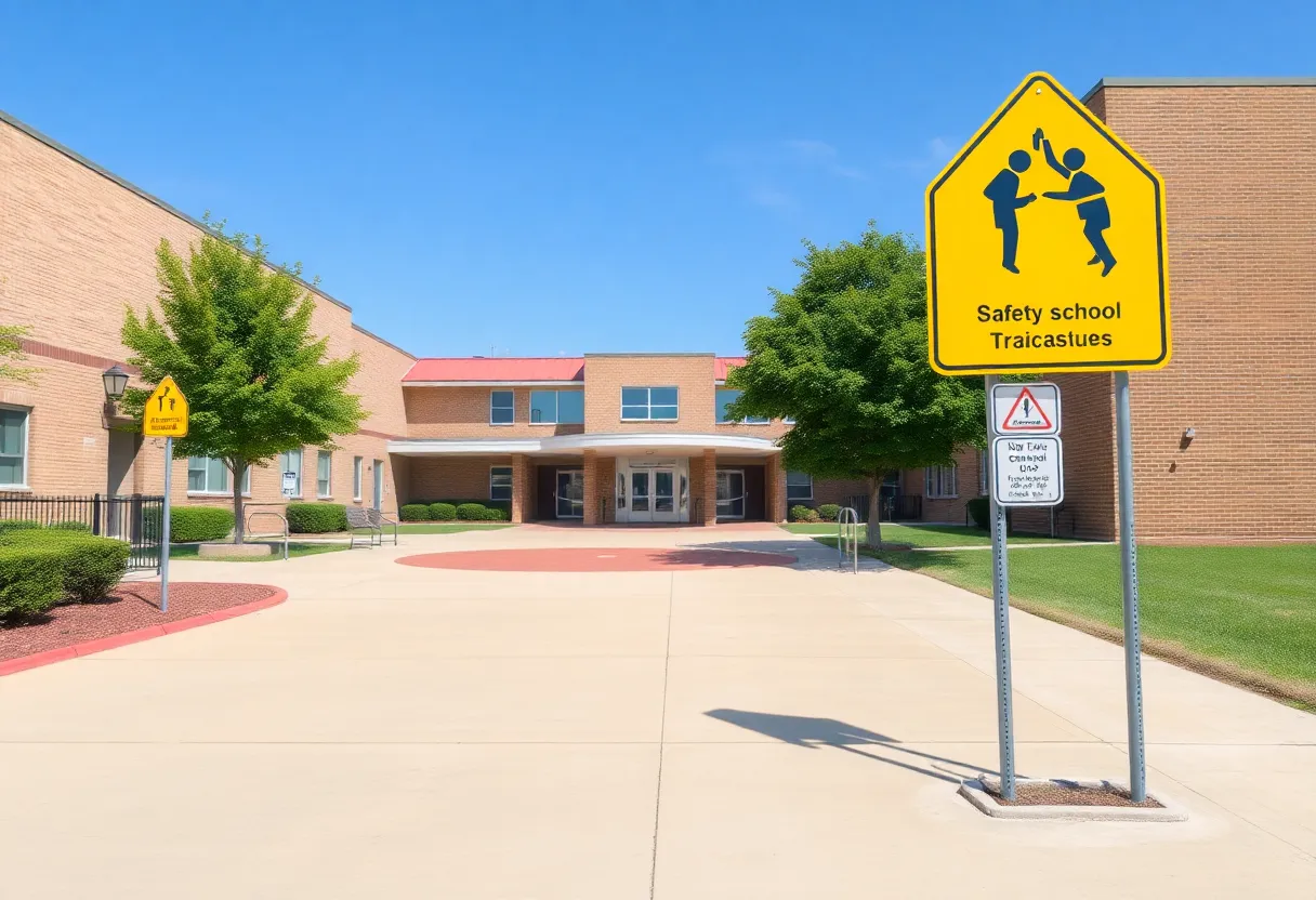 White Bluff Elementary during precautionary lockdown
