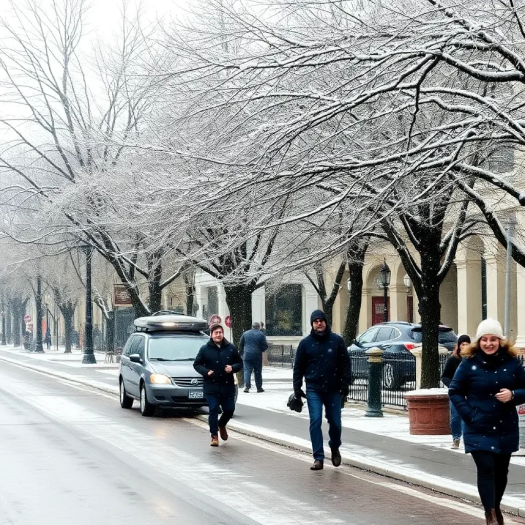 Winter weather in Savannah, GA