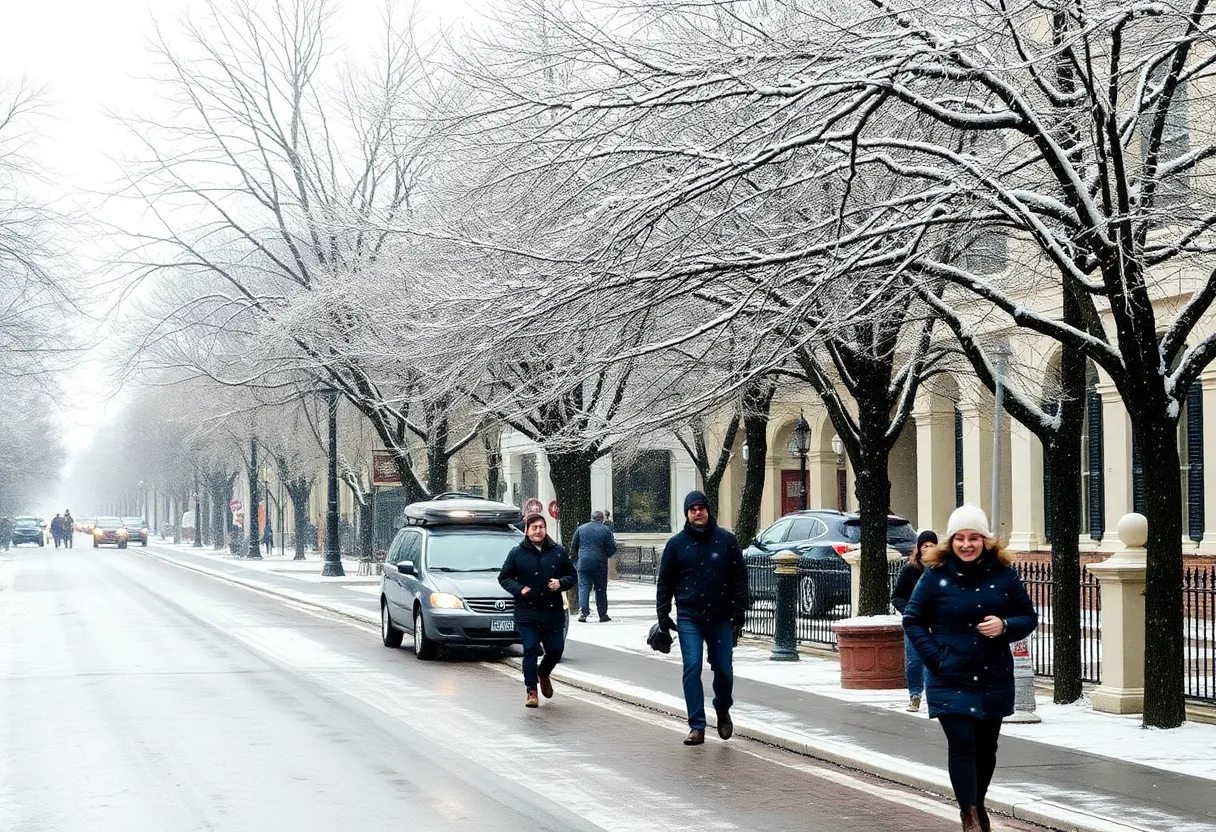 Winter weather in Savannah, GA