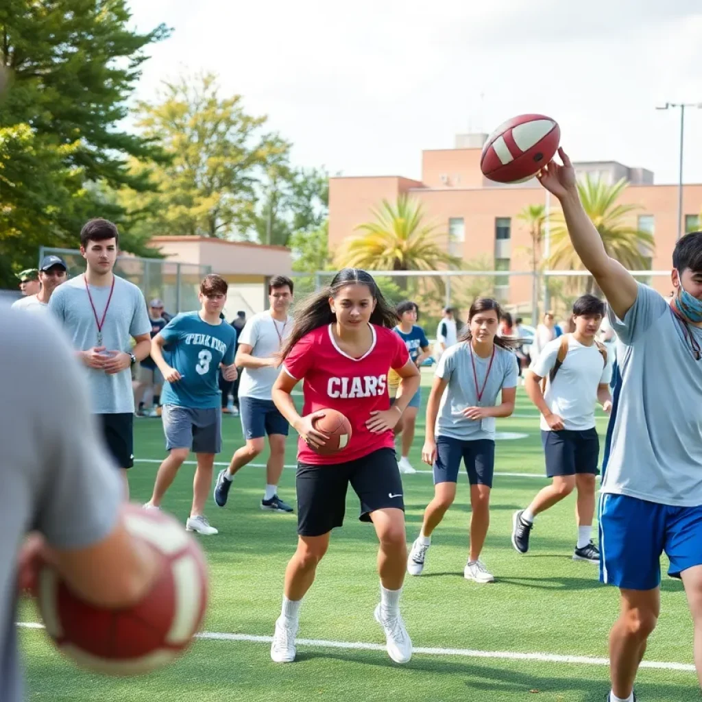 College athletes competing in various sports representing teamwork and dedication.