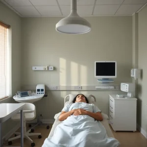 Inside view of a fertility clinic showing emotional tension