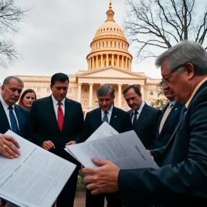 Georgia officials discussing an investigation