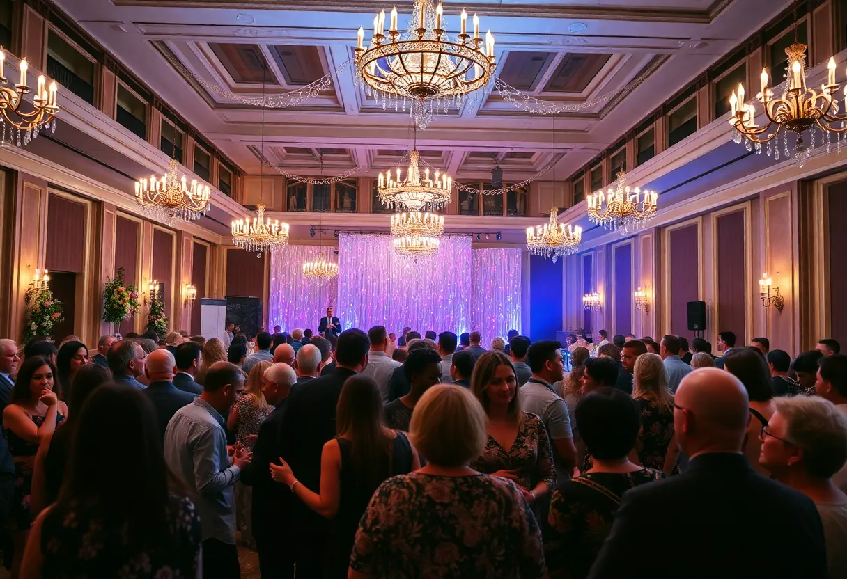 Guests celebrating at the Leadership Awards Dinner in Savannah