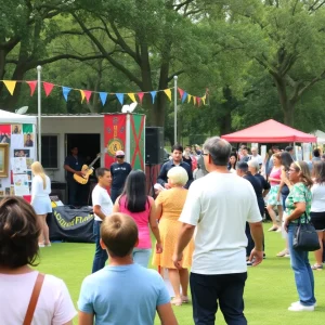 Community members celebrating at the Savannah Black Heritage Festival