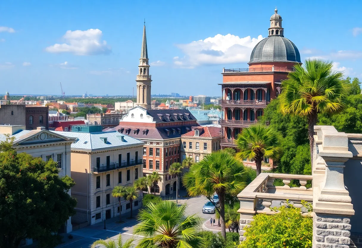 A scenic view representing the collaboration between Savannah and Charleston.