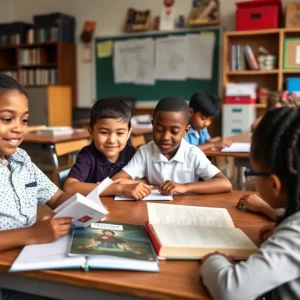 Students engaged in classroom learning in Savannah, Georgia