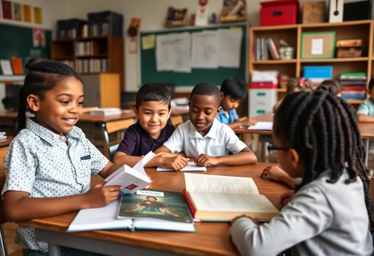 Students engaged in classroom learning in Savannah, Georgia