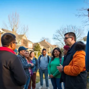 Residents of Savannah discussing crime awareness