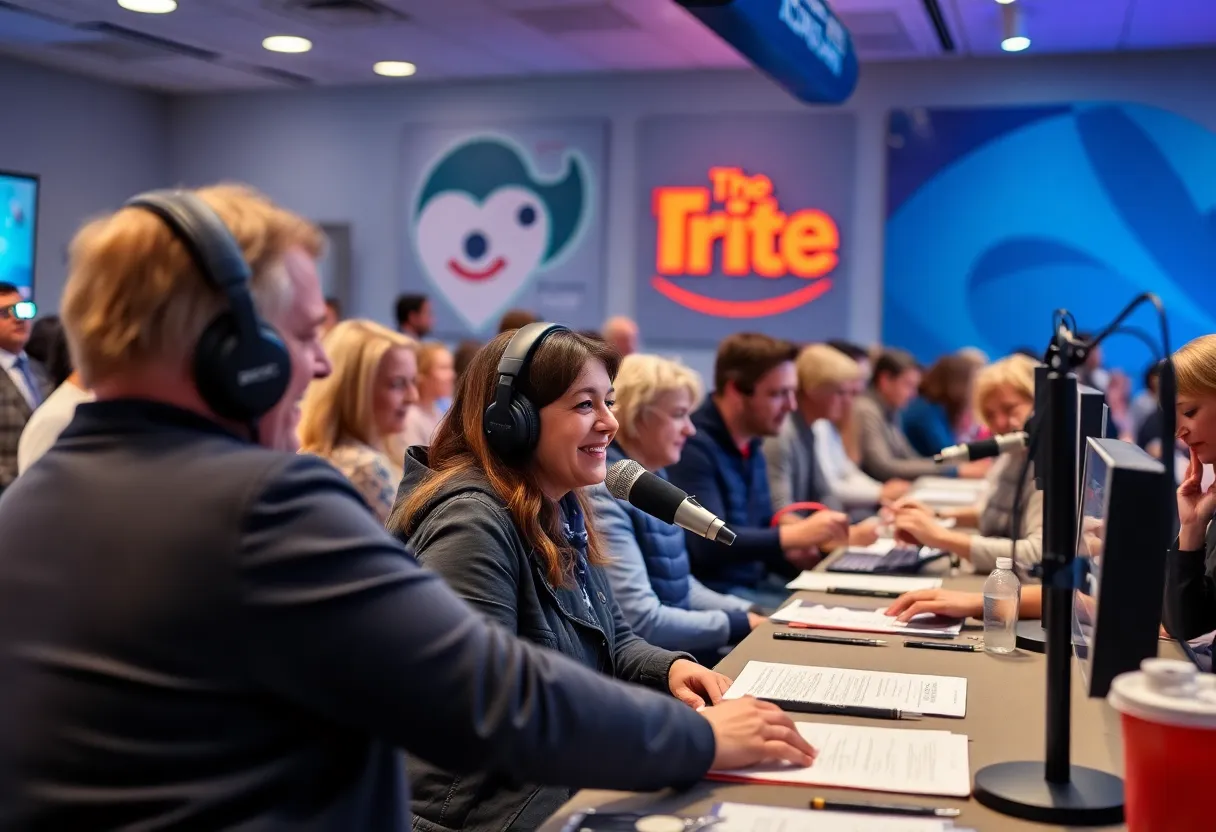 Community members participating in the St. Jude Radiothon