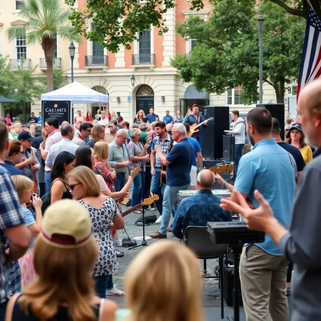 Crowd enjoying diverse performances at Savannah Music Festival 2025