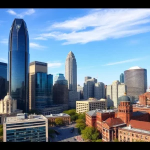 Cityscape of Atlanta representing wealth and innovation