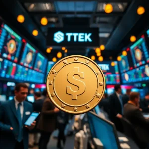 Excited traders celebrating cryptocurrency gains