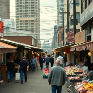 Marketplace in Atlanta affected by tariff policies