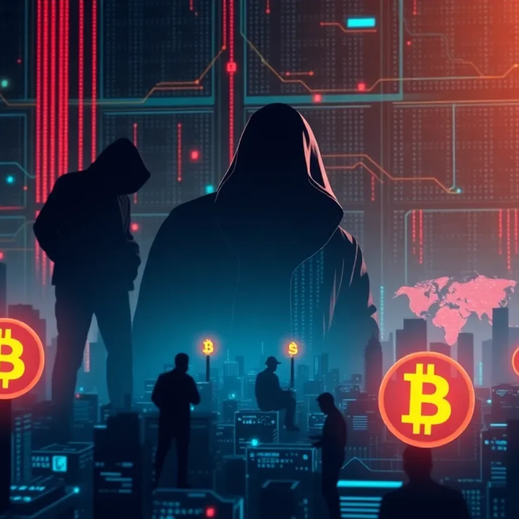 Illustration of rising cybercrime threats in Georgia