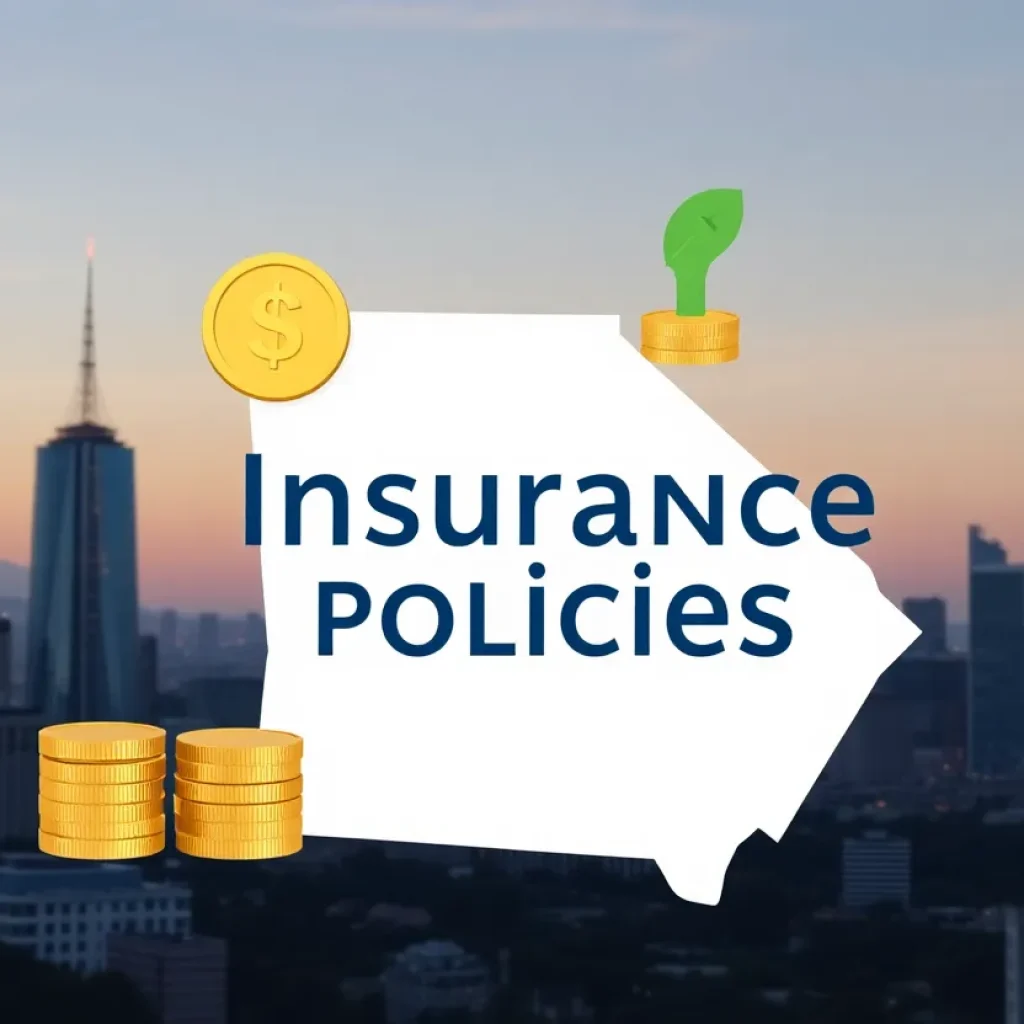 Visual representation of Georgia's insurance premium changes