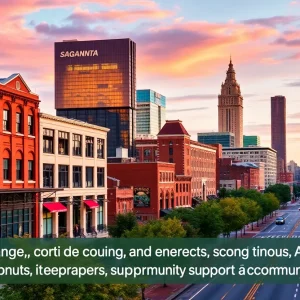 A collage of LaGrange, Atlanta, and Savannah showcasing their vibrant startup scenes.