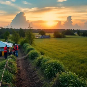 Georgia countryside recovery efforts after Hurricane Helene