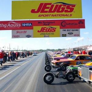 Drag racing action at the 2025 JEGS NHRA SPORTSnationals in Valdosta.