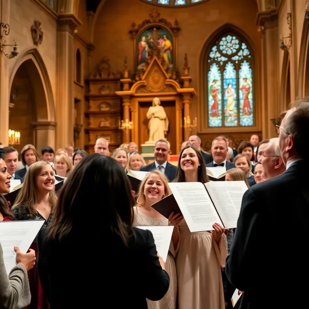 Georgia Southern alumni performing at Moon River Opera in a community setting
