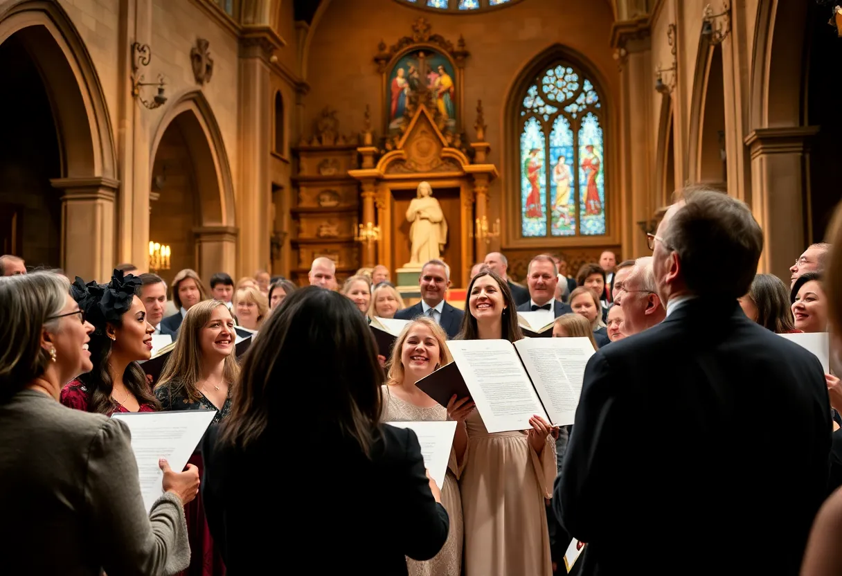 Georgia Southern alumni performing at Moon River Opera in a community setting