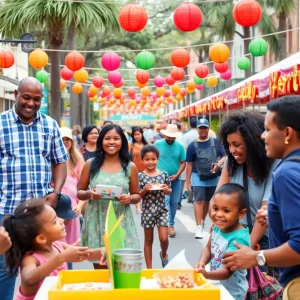 Families celebrating various events in Savannah during April 2025