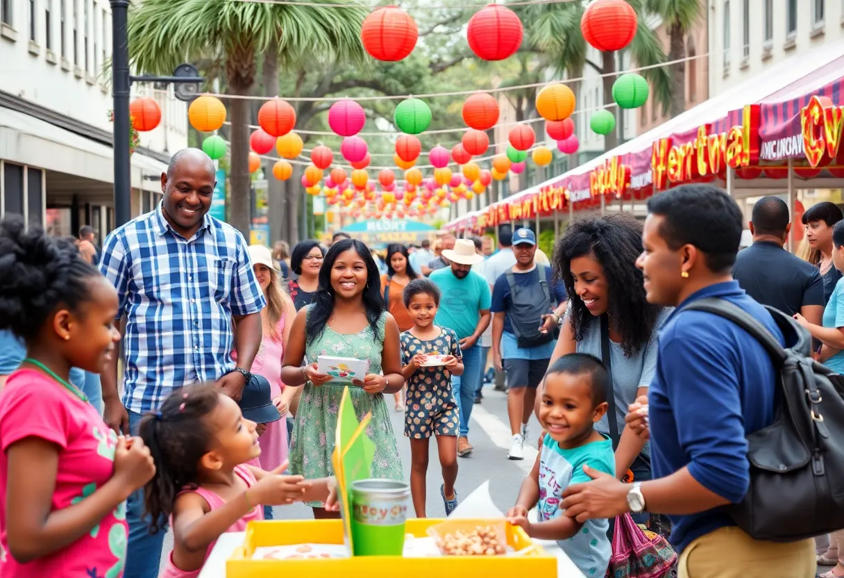 Families celebrating various events in Savannah during April 2025