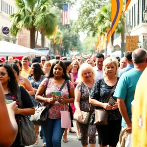 Community members participating in Savannah events