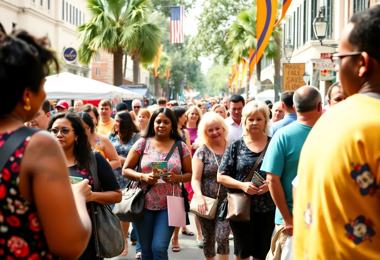 Community members participating in Savannah events