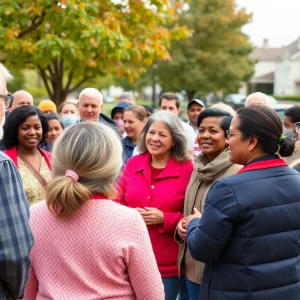 Residents of Savannah participating in a community survey