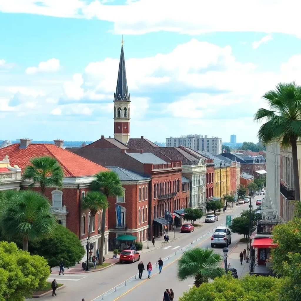 A picturesque scene in Savannah, Georgia, highlighting the city’s charm and potential job opportunities.