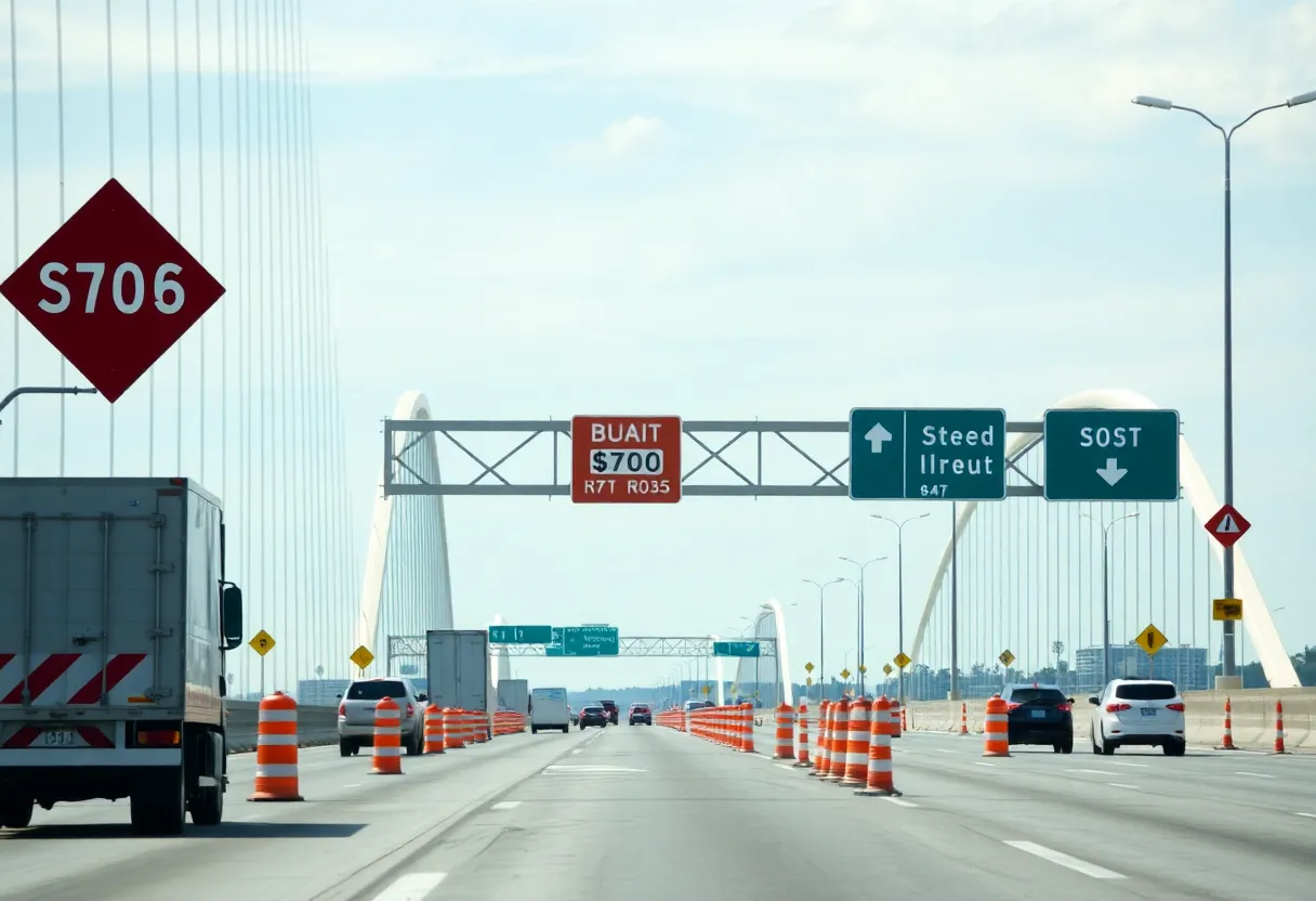 Lane closures on Savannah River Bridge for inspections.