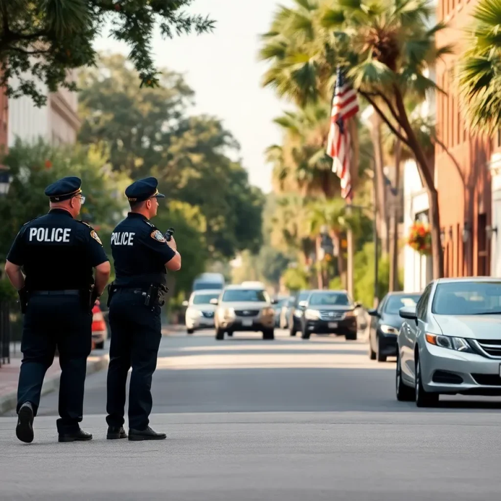 Police presence on Savannah street after shooting incident