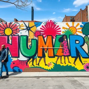 Vibrant mural showcasing community art and collaboration in Savannah