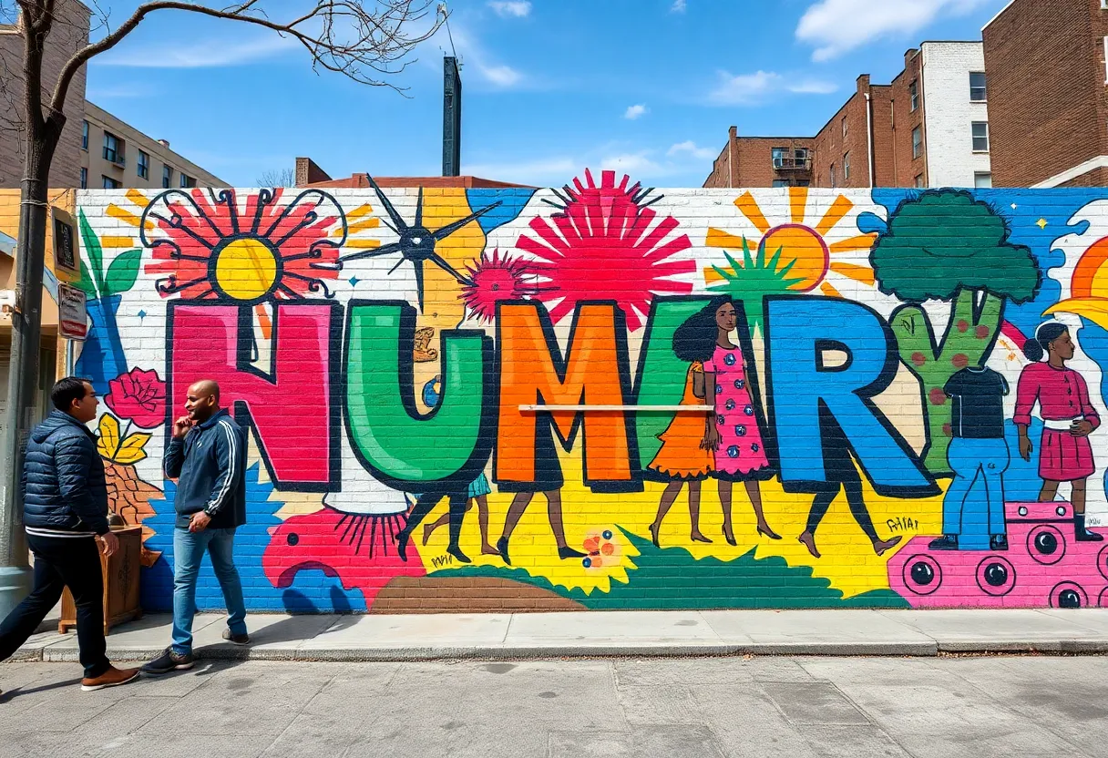 Vibrant mural showcasing community art and collaboration in Savannah