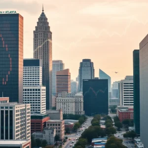 City skyline of Atlanta representing economic growth due to trade deal
