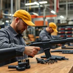 Inside view of the C&H Precision manufacturing facility affected by tariffs.