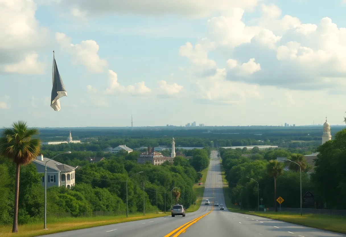 Scenic route from Charleston to Savannah showcasing Southern cuisine and historic landmarks