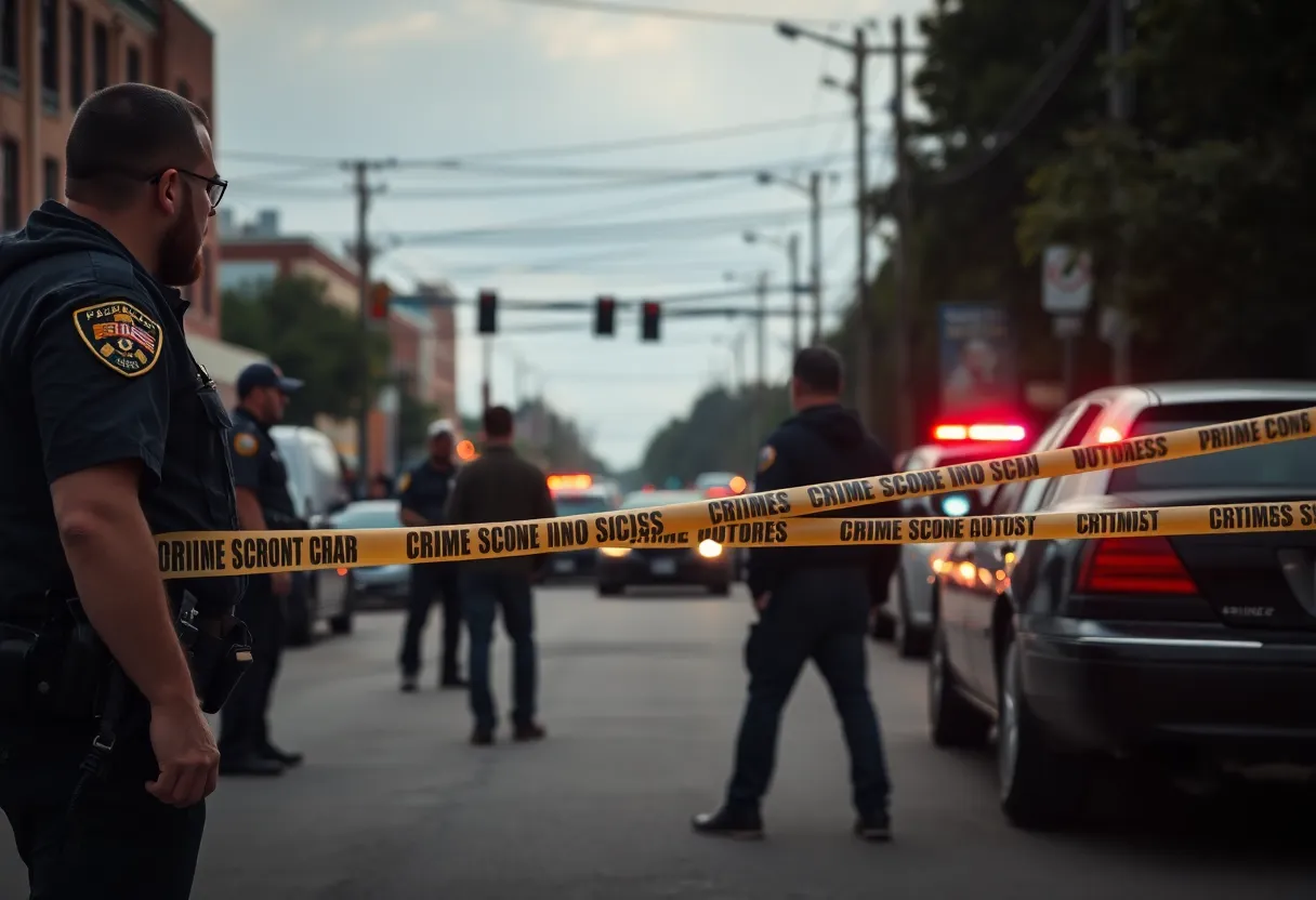 Police scene in Chatham County related to gang activity
