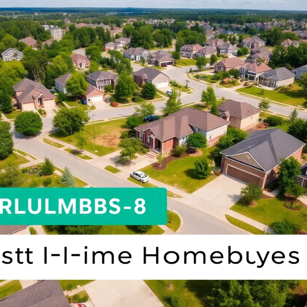 Suburban homes in Columbus, Georgia