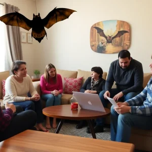 Family discussing rabies risk awareness