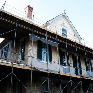 Construction at the Davenport House in Savannah