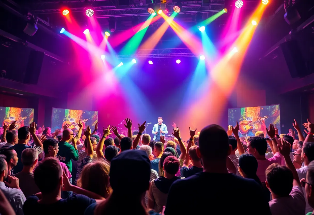 Audience enjoying Eddie 9V concert at District Live