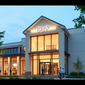 Exterior view of a modern bank building representing the merger of FB Financial and Southern States