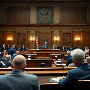 Legislative session discussing foreign investment laws in Georgia