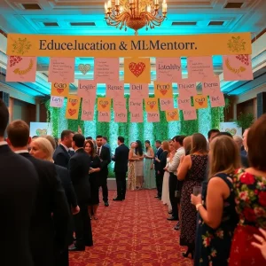 Attendees celebrating at the 29th Annual Grand Scholarship Gala in Savannah
