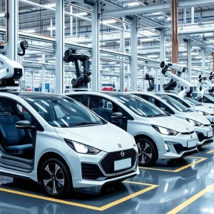 Hyundai manufacturing facility with robotics