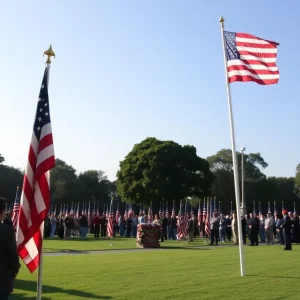 Community members gathered at J.F. Gregory Park for Memorial Day ceremony